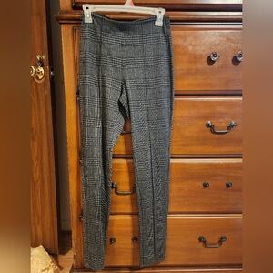 Pleated straight leg dress pants